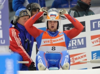 Саночник Павличенко стал двукратным чемпионом Европы